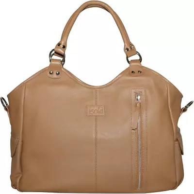 Leather Hobo Angel Nappy Bag Queenscliff Tan • $378.13