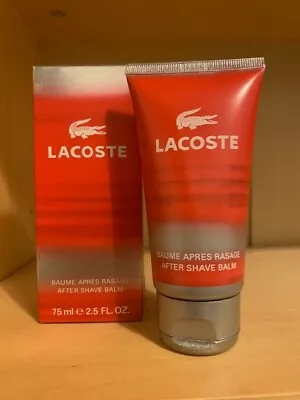 Lacoste Red In Style 75ml After Shave Balm New In Box - Rare And Discontinued • £93