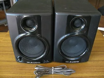 M-Audio Studiophile AV40 Speakers (Powered) Tested Working Great • $59.99