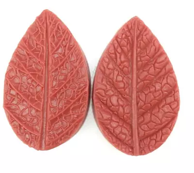 2Pcs Leaf Cake Decorating Silicone Tools Making Fondant Gum Paste Rose Peony • $10.99