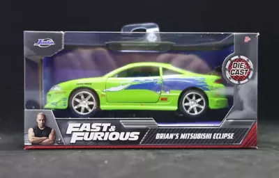 Fast & Furious Brian’s 1995 Mitsubishi Eclipse 1:32 Diecast Model Car By Jada • $22.83