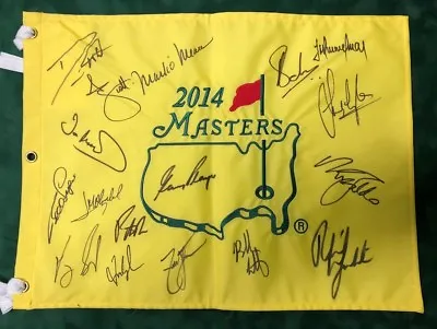 £2699.99 • Buy 2014 Masters Golf Flag Signed Autograph 17 Winners AFTAL COA MICKELSON PLAYER