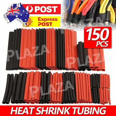 150 PCS Heat Shrink Heatshrink Wire Cable Tubing Tube Sleeving Sleeve Wrap AU • $5.45