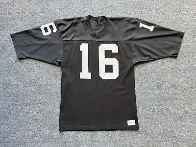 RARE Vintage Jim Plunkett Raiders Sand Knit Jersey Size Large L NFL Vegas • $74.99