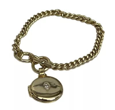 Vera Bradley Gold Tone Collect Moments Locket Bracelet • $10.49