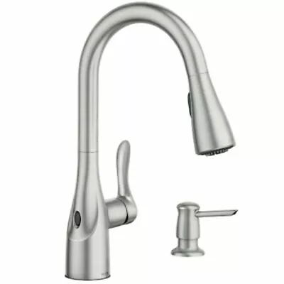 MOEN Ario Motionsense Wave STAINLESS SPOT RESIST Kitchen Faucet - 87087EWSRS-NEW • $165