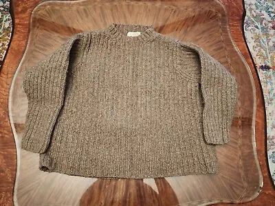 J. Crew Hand Knit Wool Fishermen's Cable Knit Sweater Women's Small • $42.50