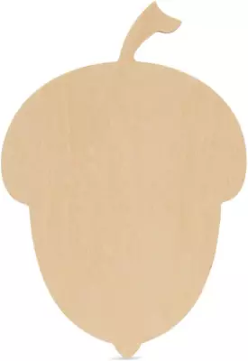 Wood Acorn Cutouts 12 X 8-1/4 Inch Pack Of 3 Unfinished Wooden Cutouts For Craf • $12.59