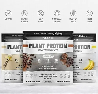 Vegan Organic Plant Protein Powder - SNAP Muscle Growth Performance & Recovery • $35.95