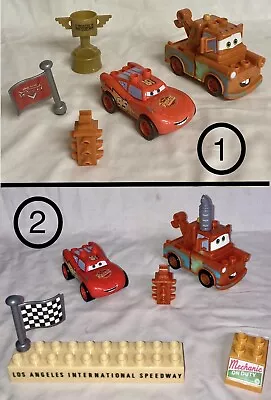 **Choose A Set**   Mega Bloks Disney CARS McQueen & Tow Mater + Replacement Pcs • $18.47