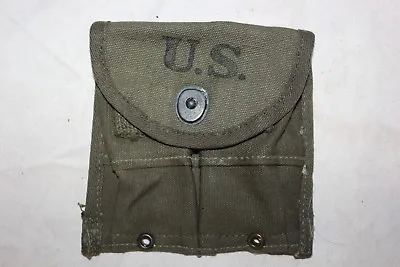 1 US Military Issue GI WW2 AVERY 1945 M1 Carbine Garand Magazine Pouch NOS • $19.95