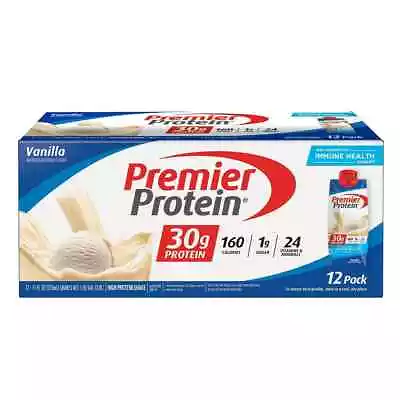 Premier Protein Shake Vanilla 30g Protein 11 Fl Oz 12 Ct • $23.99