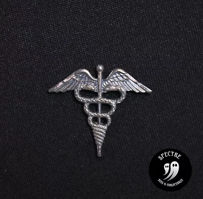 Medical Caduceus 1/20 Silver Filled - Lapel Pin • $9.99