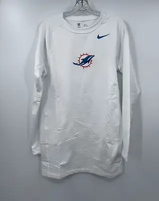 Miami Dolphins Dri-fit Compression Long Sleeve W/mesh Detail Shirt Size: 3xl • $24.99
