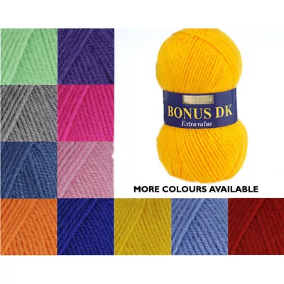 £2.23 • Buy Sirdar Hayfield Bonus Extra Value Dk 100g Knitting Crochet Yarn Wool 100 Colours