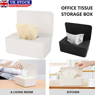 £5.49 • Buy Tissue Box Holder Wet Wipes Dispenser Paper Storage Case With Lid Dustproof UK
