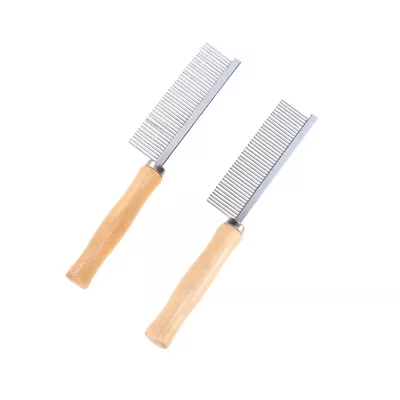 2pcs Pet Comb Metal Dog Comb Dog Dematting Tool Dog Metal Grooming Comb • $10.31