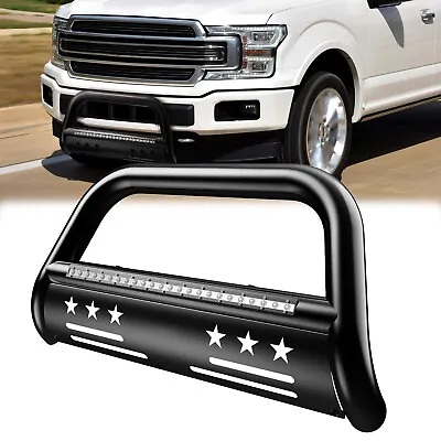 Bull Bar Bumper Grille Guard For 04-20 Ford F150 03-17 Expedition W/ LED Light • $129.99