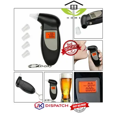 £7.29 • Buy New Professional LCD Digital Police Breath-Alcohol Tester Breathalyzer Keychain.