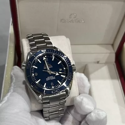 OMEGA Seamaster Planet Ocean 232.90.46.21.03.001 Chronometer Blue Men's Watch • $4595