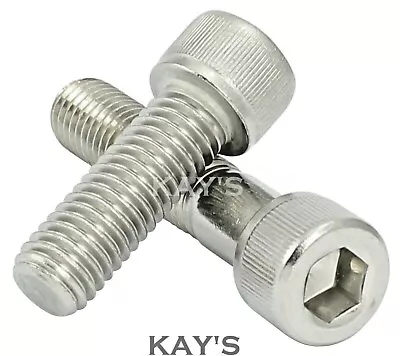 Unc Cap Screws Allen Key Hexagon Socket Head Bolts A2 Stainless Steel Harley  • £2.32