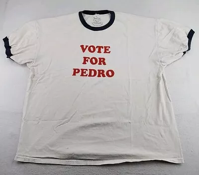 Vintage Napoleon Dynamite Vote For Pedro T-shirt Mens 2XL Distressed • $13.49