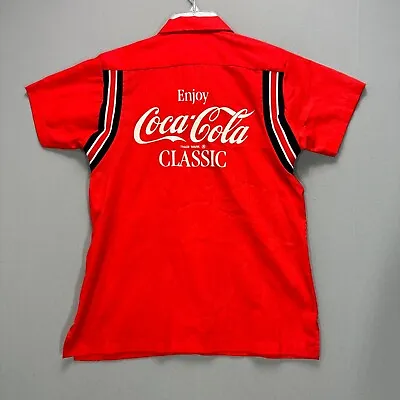 Vtg 60s 70s Ladies Coca Cola Bowling Shirt Womens 34 Rockabilly Hilton USA 80s • $180.50