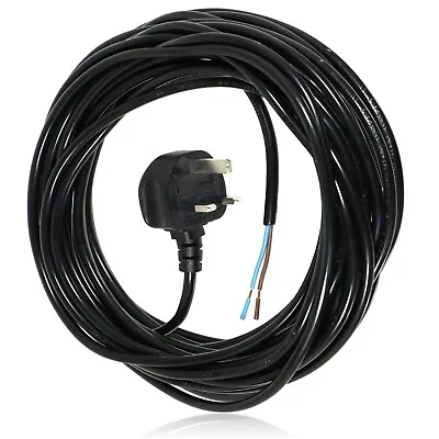 Extra Long 12M 2 Core Mains Power Lead Plug Cable 12M For Lawnmower Lawn Mower • £15.69