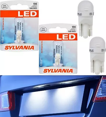 Sylvania LED Light 194 T10 White 6000K Two Bulbs License Plate Replace OE Fit • $16.50