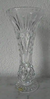 Old Heavy Nachtmann Flower Vase Lead Glass 24% Polished 1049 Lbs • $46.41