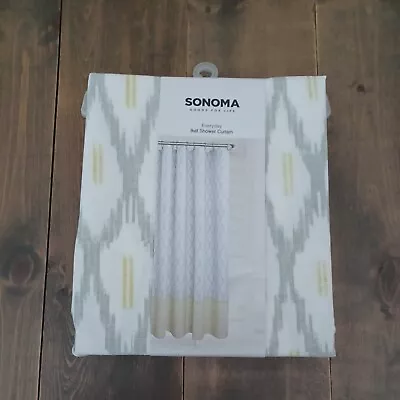 $16 • Buy *nwt* Sonoma Goods For Life Ikat Shower Curtain  Multi-color  70  X 72  