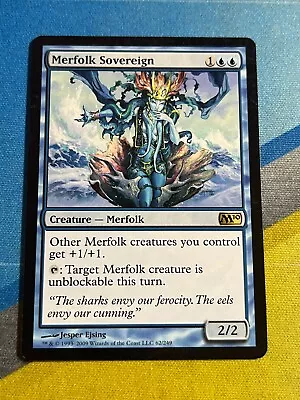 Magic The Gathering MTG M10 MERFOLK SOVEREIGN • $1.75