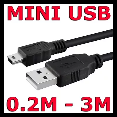 $4.95 • Buy Fast USB 2.0 To Mini USB Mini-B 5Pin Data Adapter Charger Cable Cord 1m 2m 3m 5m