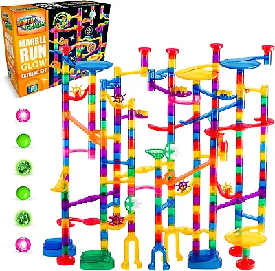 Marble Genius Glow Marble Run Extreme Set - 300 Complete Pieces + Free App & • $139.29