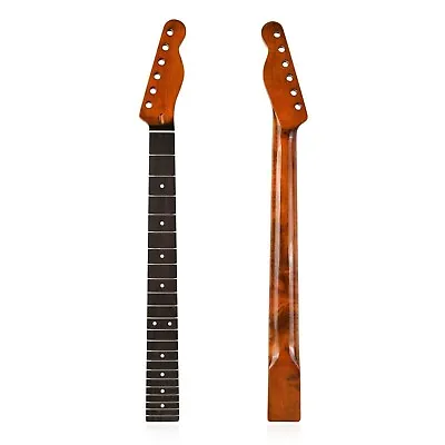 22 Fret Roasted Maple Electric Guitar Neck Rosewood Fingerboard For Telecaster • $46.54