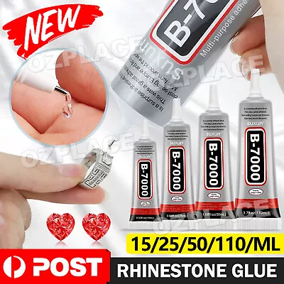 AU Rhinestone Glue Multi-purpose B-7000 B7000 Adhesive Jewelry Nails Glass Phone • $4.75