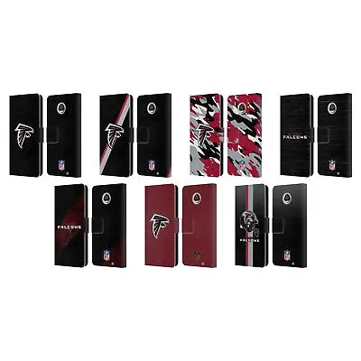 Official Nfl Atlanta Falcons Logo Leather Book Wallet Case For Motorola Phones • $23.95