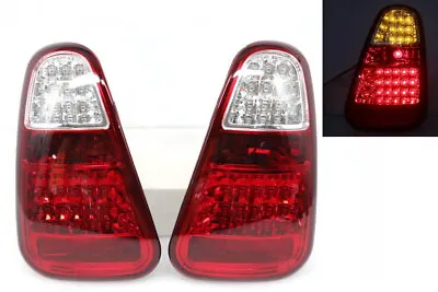 01-04 Mini Cooper R50 R52 R53 Jcw Red Clear Jdm Led Tail Lights Rear Lamps • $188.99