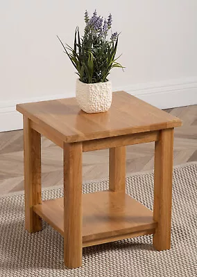 Oslo Solid Oak Lamp Table | Natural Oak Wood Occasional Table • £119