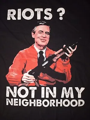 Vintage Mr Rogers Not In My Neighborhood T Shirt.size Medium..19 Pits.27 Length • $8.99