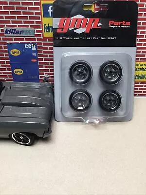 1/18 Gmp Chevrolet Nova Street Fighter Wheels And Tire  Dark Grey 18967 • $29.99