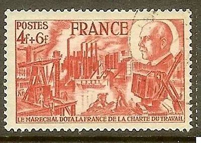 £1.50 • Buy France Stamp N°608   Charter Of Work   Cancelled Very Good