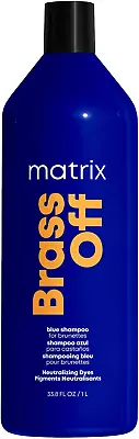 Matrix | Brass Off | Blue Toning Shampoo To Correct Orange Undertones On Lighten • £31.15