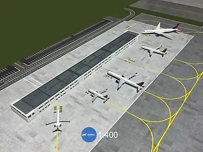 Jetset Models 1:400 Airport Terminal (compatible With NG MODELS Gemini Jets) • $79.99