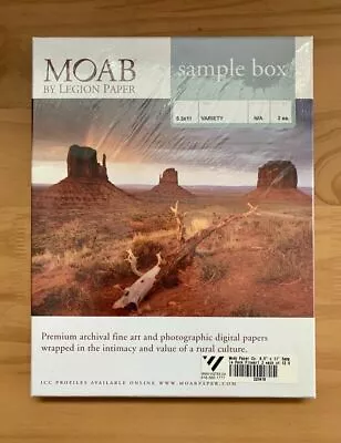 Moab By Legion Paper - 8'5  X 11  Sample Pack W/ 12 Paper Types  • $30