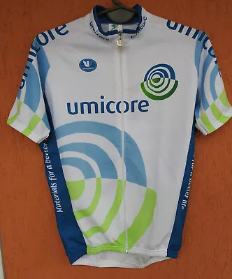 Vermarc Cycling Jersey Shirt Umicore Full Zip Made In Italy (XL/52) • $17