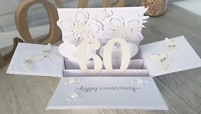 £6 • Buy Handmade 60th Diamond Wedding Anniversary Card