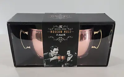 The Original Brand MOSCOW MULE Mugs ~ 2-Pack ~ Stainless Steel ~ New In Box • $17.99