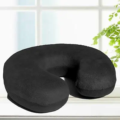 Memory Foam U Shaped Travel Sleep Pillow Head Back Neck Support Cushion Black • $10.83