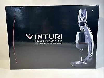 Vinturi Deluxe Essential Wine Aerator And Decanter Tower Set NEW • $25